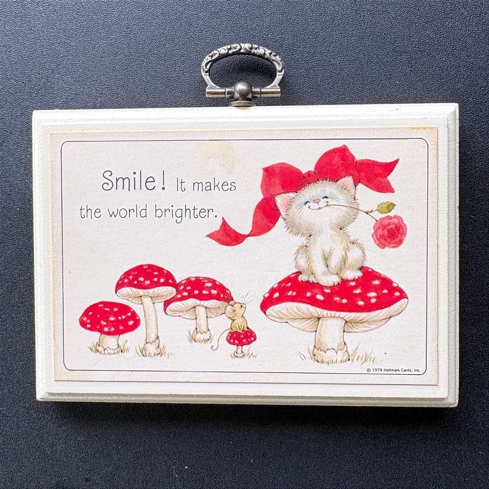 Vintage 1980s Hallmark Mini Wall Plaques Set 3pc